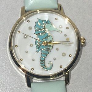 Kate spade light blue seahorse watch